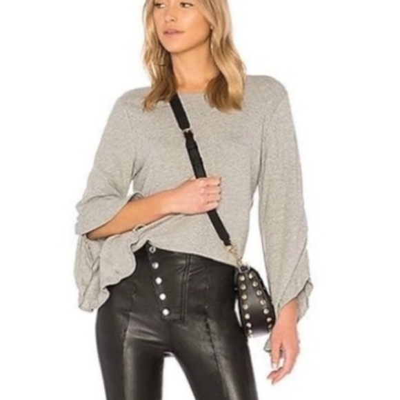 A.L.C. Tops - A.L.C. gray ruffle sleeve top